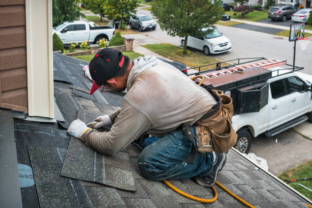 Professional Roofing technician working in Smithton, PA